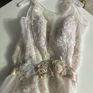 Off white wedding dress